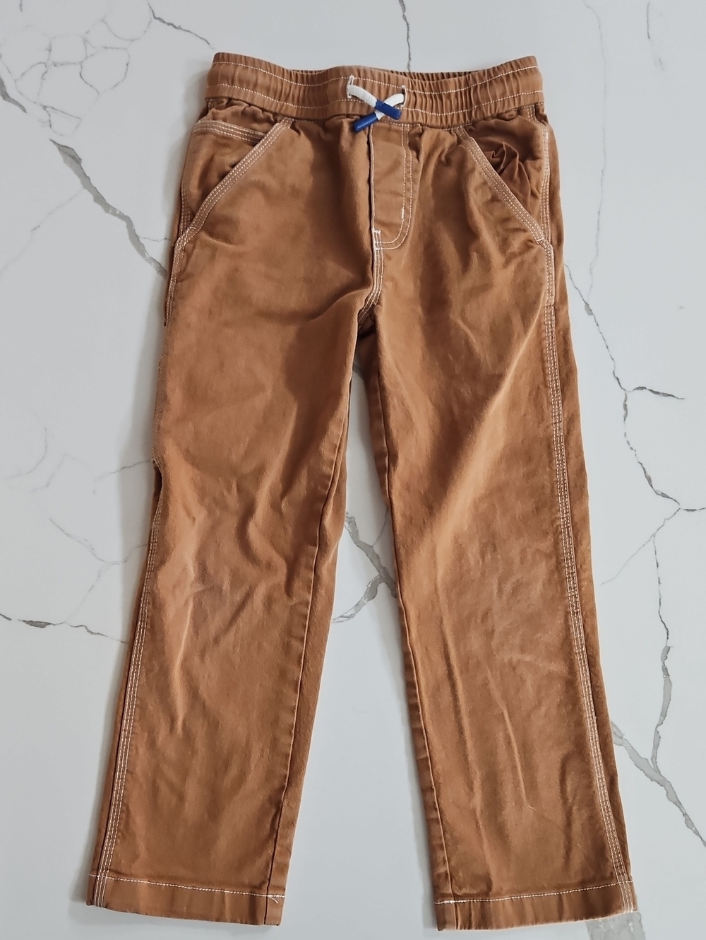 Mini Boden Brown Drawstring Casual Kids Pants